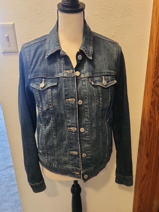 Levi Strauss Signature Jackets & Blazers - Women's Mid Wash Blue Denim Jacket Medium